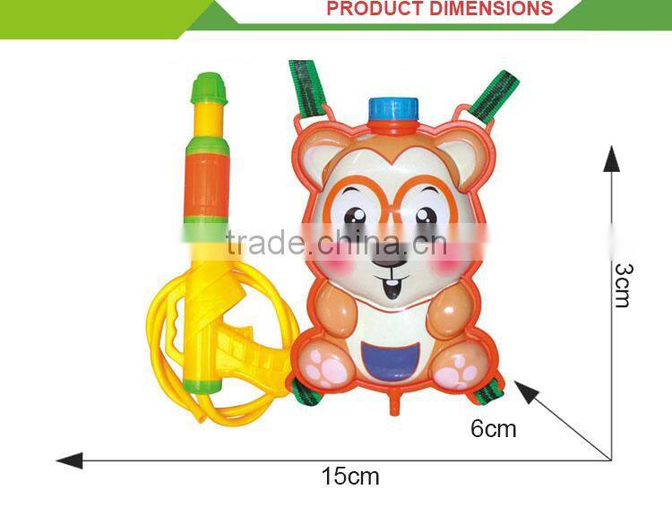 2016 latest plastic cartoon set backpack for big bear toys
