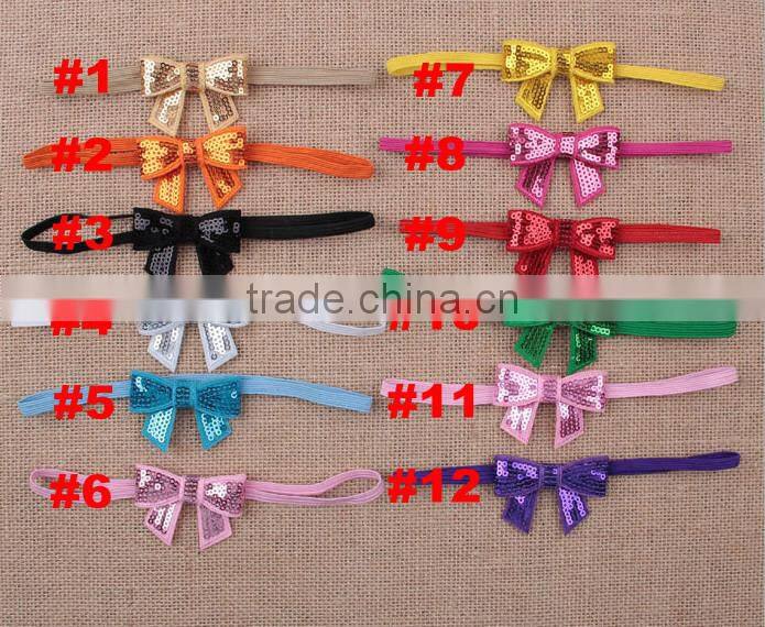 fashion baby hair accessories toddler hair bow baby headband cheap wholesale