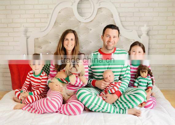 Christmas Striped Pajamas with Top Quality