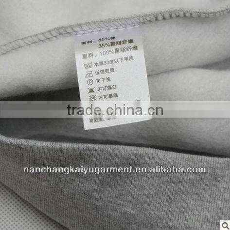 2013hot selling 100% cotton long hoodies printing