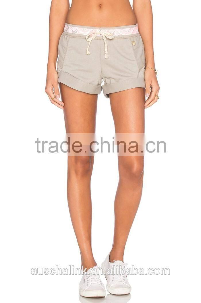 auschalink summer nice design cheap sport jogger shorts women
