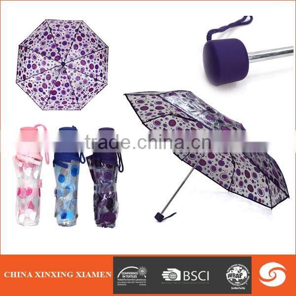 2017 new style hot sale outdoor Transparent Umbrella for Rain