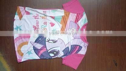 cute cartoon which child favorite printed short sleeve t-shirt