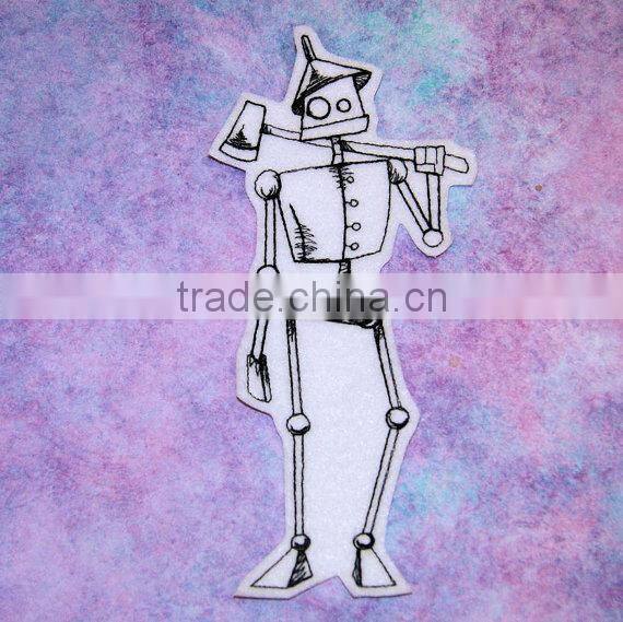 Custom high quality embroidered creative skulls couples patch for clothes embroidery patch made in china choose size/color