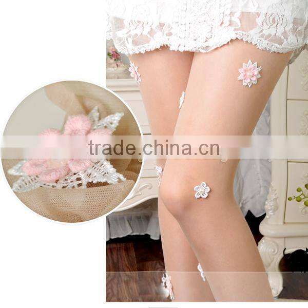 2015 Hot sell beautiful handmade jacquard pantyhose