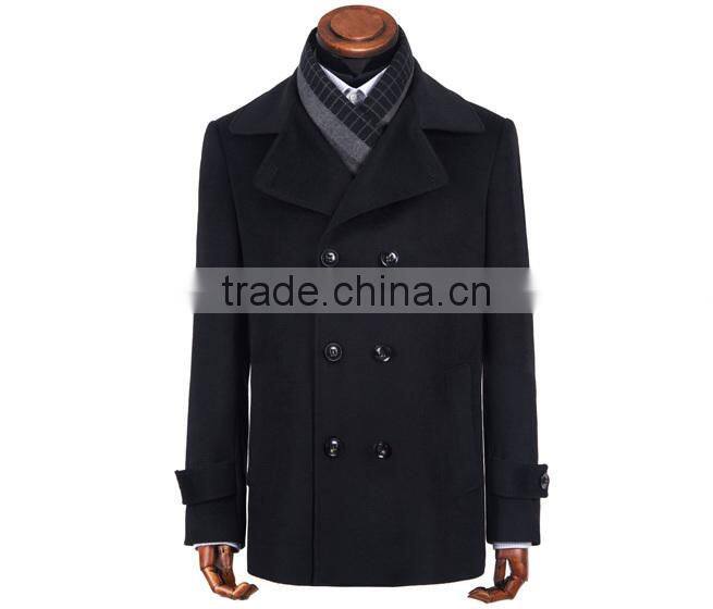 New Season Wool Fabric Double-Breasted Men Coat