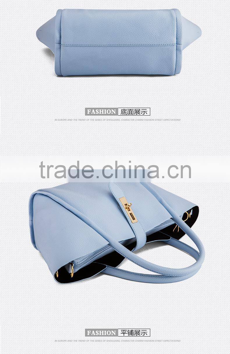 Brand Handbags 3sets Leather Women Tote Bag Casual Ladies Designs Handbag Set