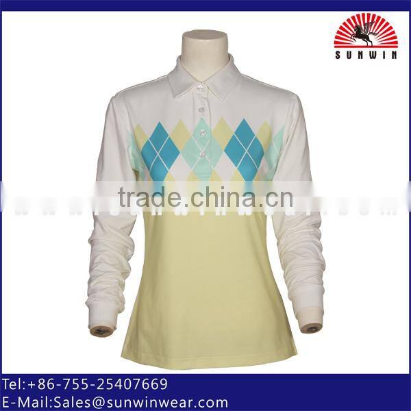 2015 custom high quality sublimationm long sleeve archer jersey/poloshirt