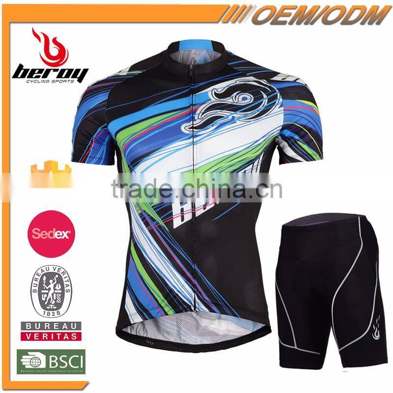 BEROY summer sports cycling suits,short sleeve bicycle racing wear for men