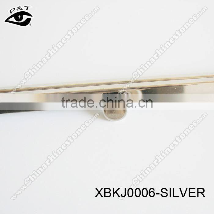 19CM Silver color metal purse frame Lock for handbags metal locks for handbag