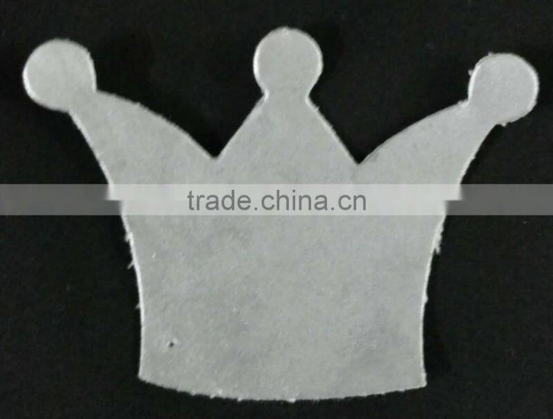 high light Reflective safety jackets patch OEM clothing reflective PU leather badge