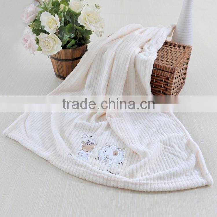 knitting animal patterns cute mbroidered coral fleece baby spanish blankets