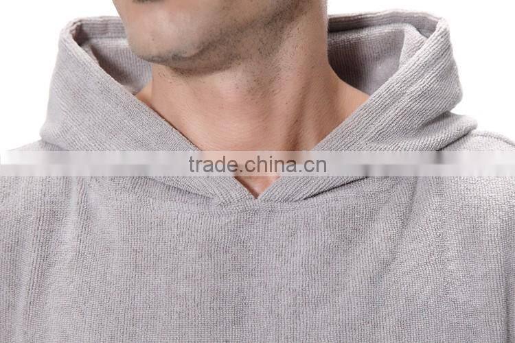 Blanket poncho grey poncho microfibre