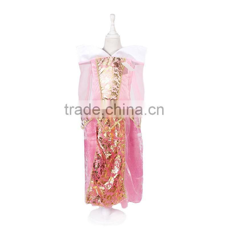 Wholesale mermaid princess costume for girls fancy princess costume long dress
