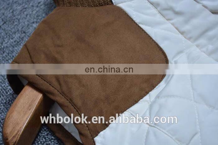 Custom made new style womens polyester cotton quilted winter waistcoat