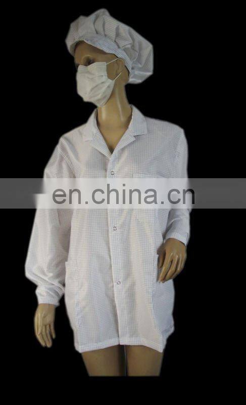 Cheap price electronic factory garment antistatic esd cleanroom esd standard 3/4 clothes
