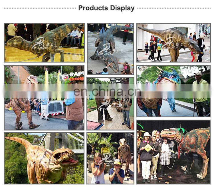 Amusement walking robotic Spinosaurus realistic dinosaur costume for sale