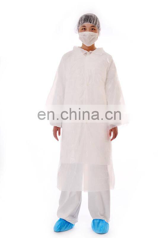 Disposable Plastic PE Visitor Coat