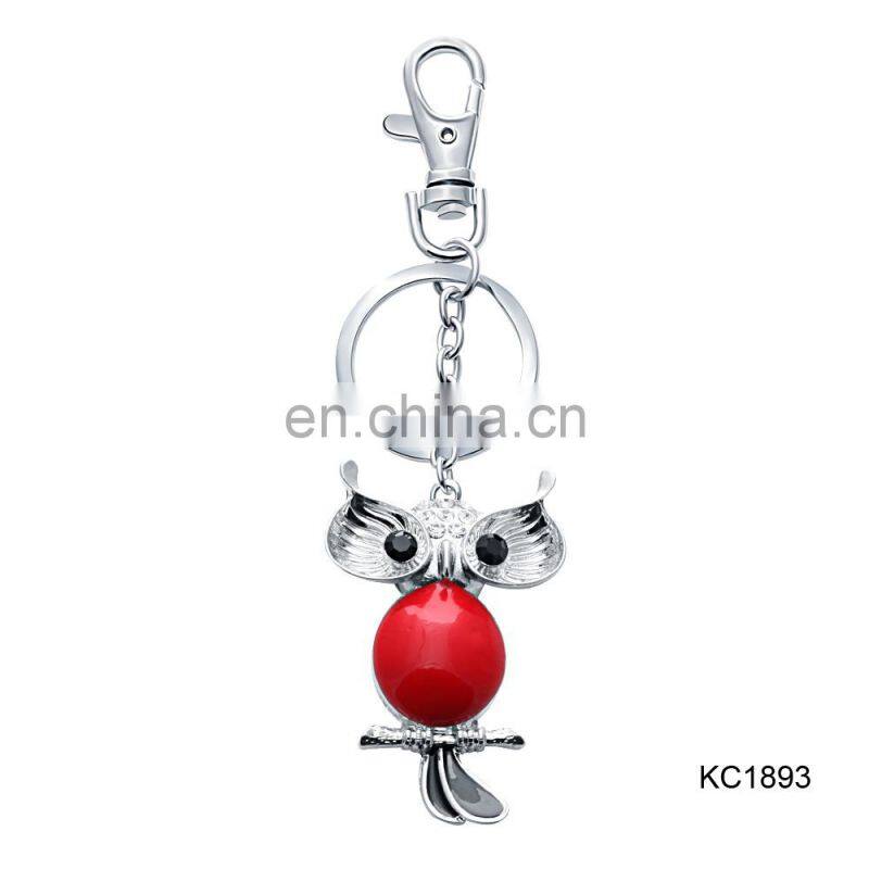 Best Selling Wholesale Custom Sea Life Jewelry Pink Fake Suede Tassel Keychain