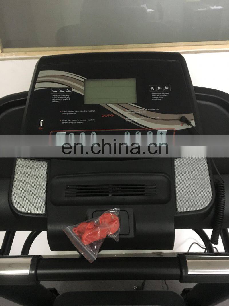 Multifunctional DC 3.25HP Blue Screen Display Calories Heart Rate Stay Healthy Running Machine Home Use Treadmill