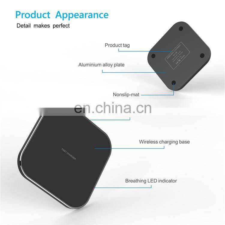 QI Standard Safety Wireless Charging Charger Mini Charger for Mobile Phone
