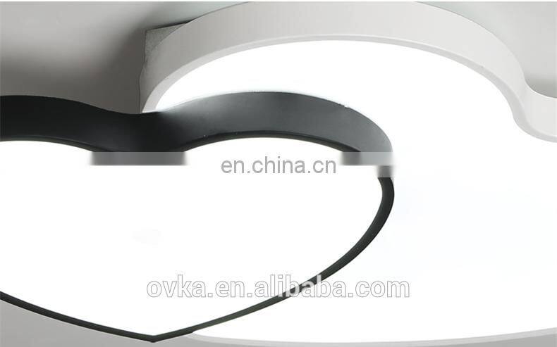 Creative acrylic double heart living room lamp simple personality lamps