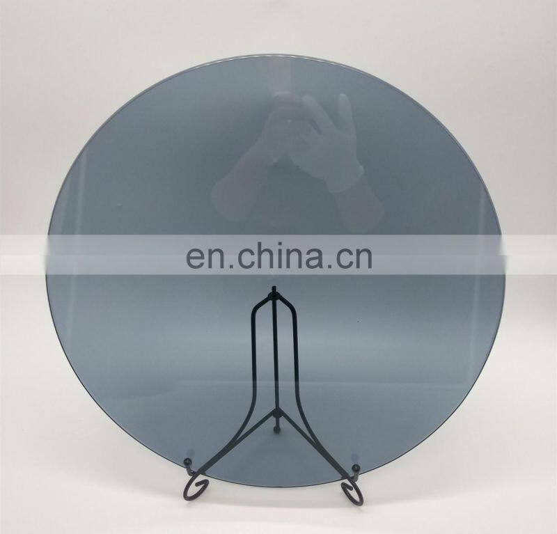 48" inch round tempered glass table top pencil edge 3/4 thickness for factory price