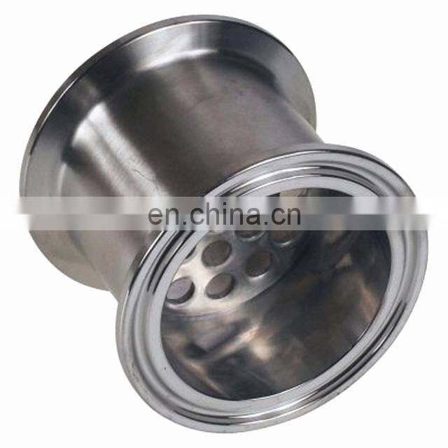 Sanitary Tri clamp spool with Filter Plate filtering stack under dewaxing column