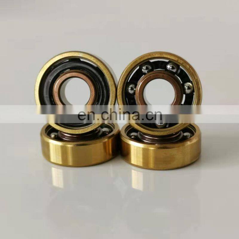 Good Performance Mixed Color Gold-RoseGold Titanium Single Row 608 Deep Groove Linear Ball Bearing