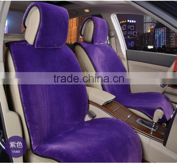 Customized Size and Color Faux Fur Sheepskin Car Seat Cover with EXW price