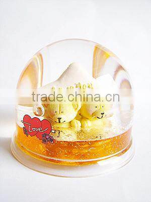 acrylic snow globe insert different photo/ picture, snow ball for Christmas
