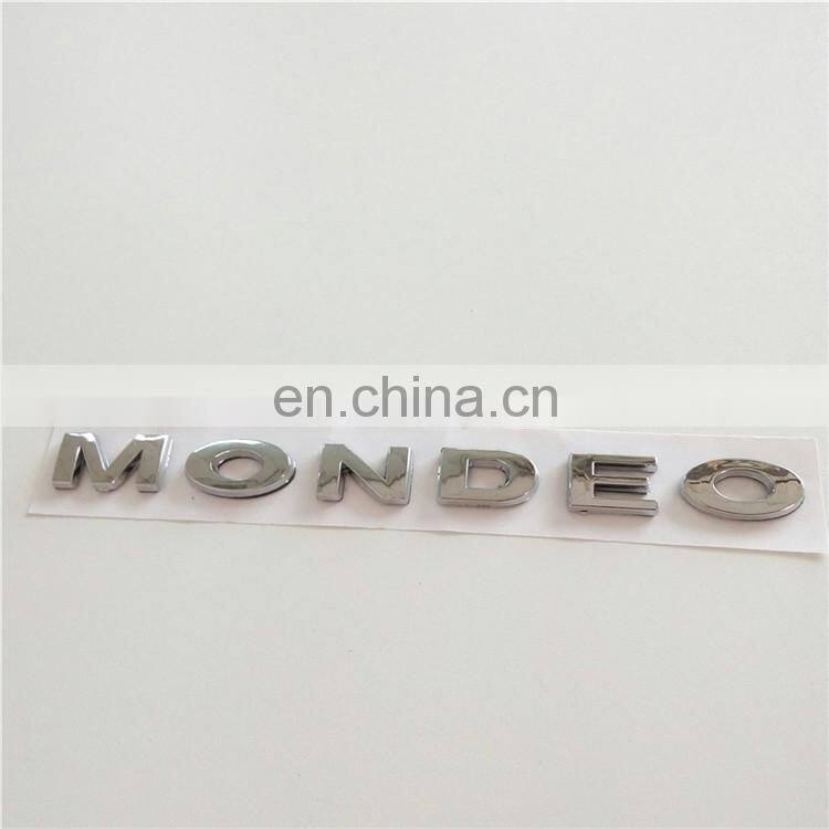 MONDEO Plastic Custom Chrome Number Letter Car Body Decoration Car Emblem Badge Sticker