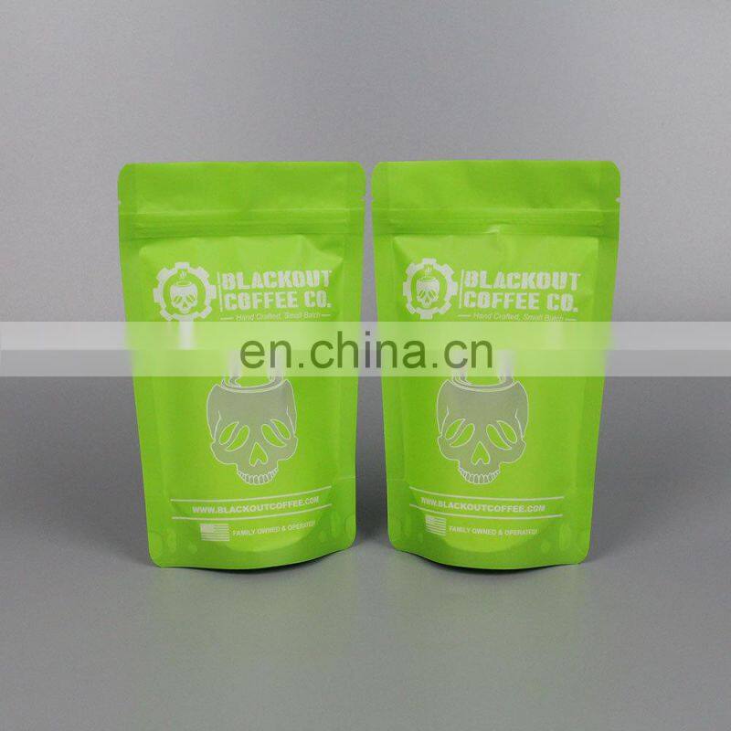aluminum foil coffee body scrub packaging bag with custom logo