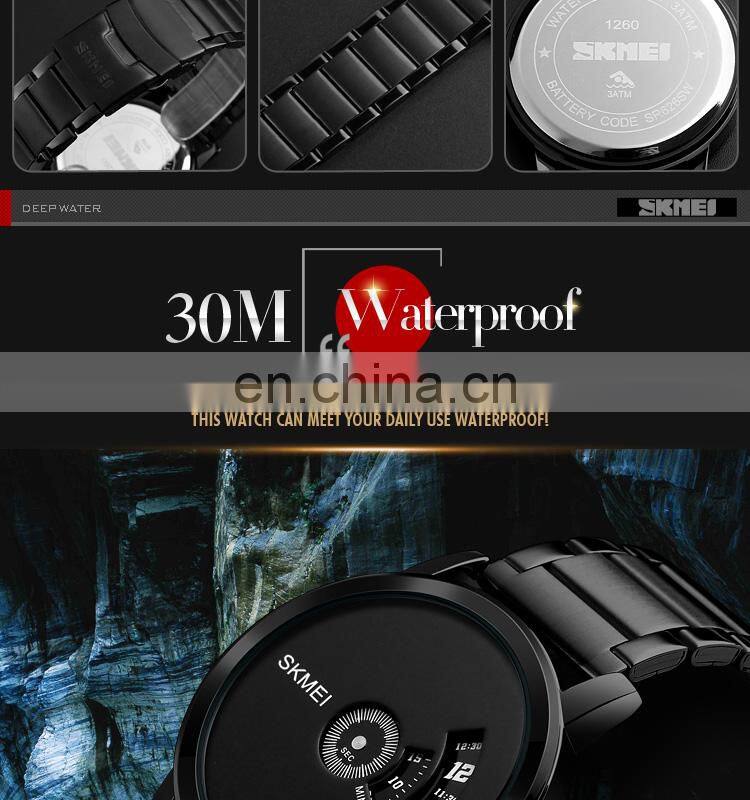 hot sale SKMEI 1260 men stainless steel watch digital relojes business watch
