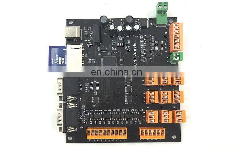 9Axis CNC Controller Kit 100KHz Stepper Motor Controller Breakout Board + Handwheel+USB Cable+CD