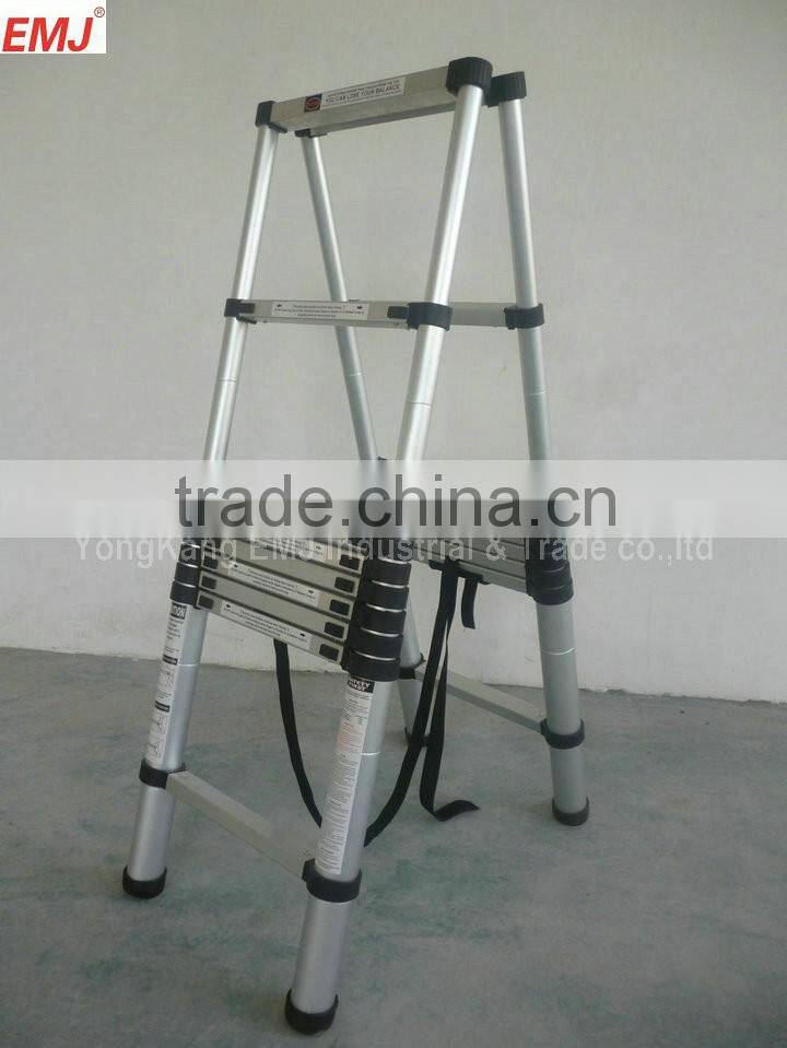 1.4m+2.0m Double Telescopic Ladder