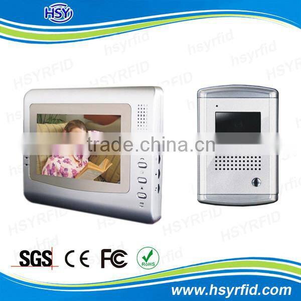 Door access control system multi apartments wired intercom 2 way video doorphone