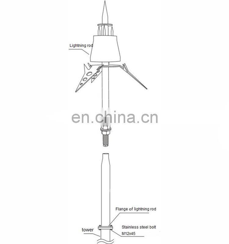 Whole Sale Lightning Arrester ESE Lightning Rod Air Terminal Lightning Protection Rod