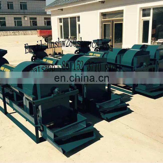 Red different size pine nut shelling machine / pine nut cone threshing machine