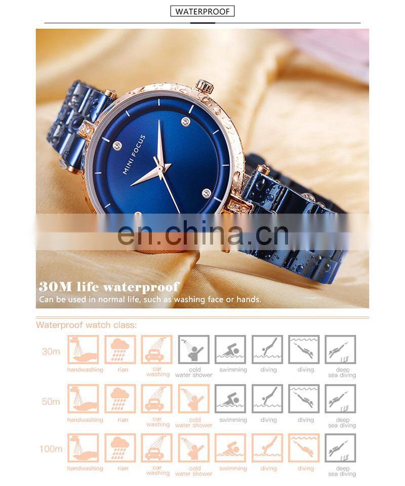 Mini focus M0120L Women Top Brand Luxury Minimalism Gold Women Quartz Watch Stainless Steel Ultra Thin Ladies Wrist Watches