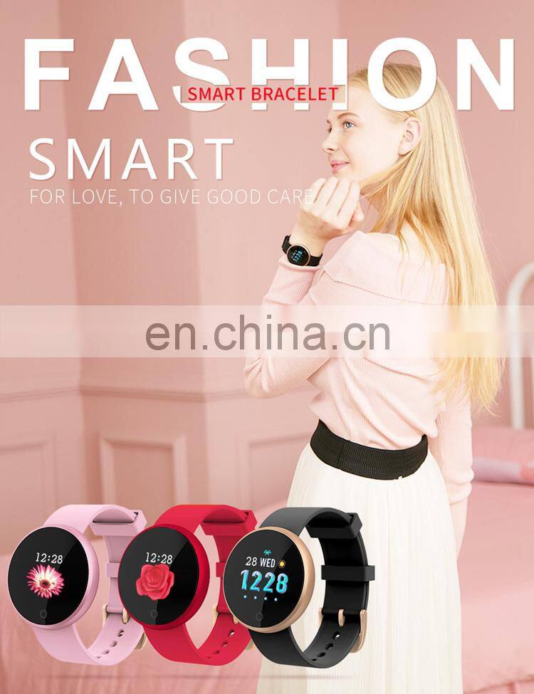 skmei b36 beautiful wrist smart for women sport watch heart rate