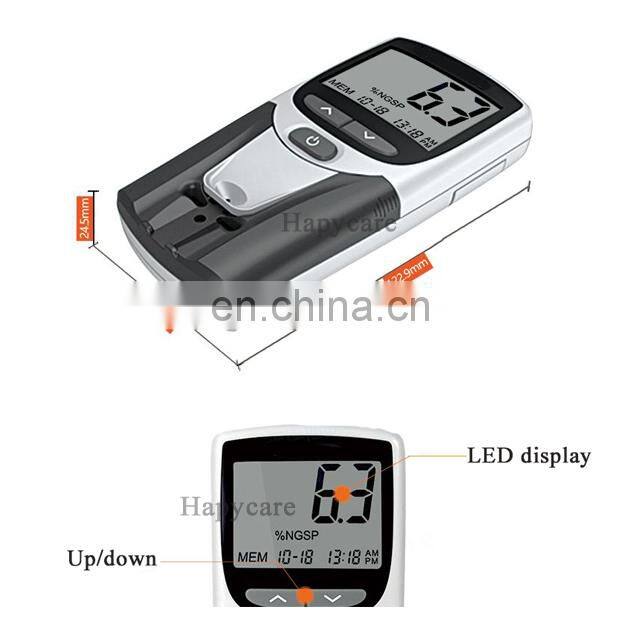 HC-B023 household medical devices Newest arriving Semi-auto  Handle Glycated Hemoglobin HBA1C Analyzer in a low price