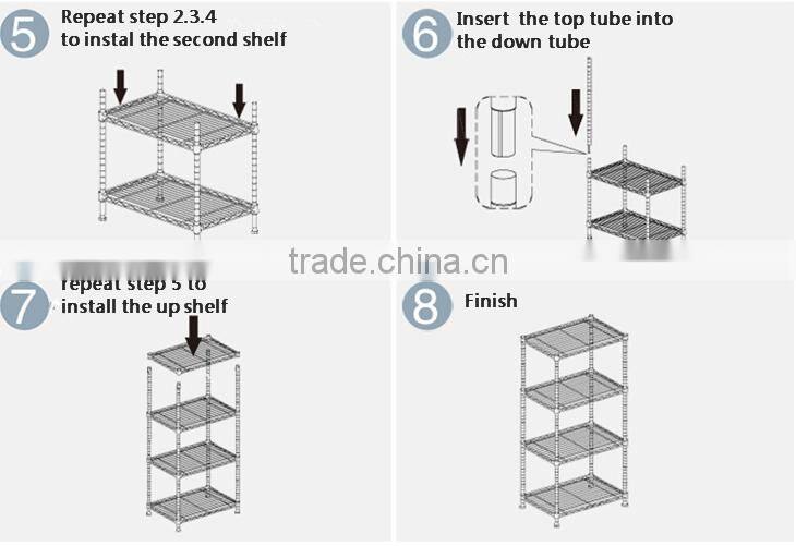 Multilayer Stainless Steel Room Furniture Rack