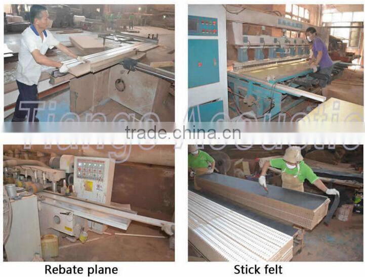 auditorium sound insulation wooden acoustic panel