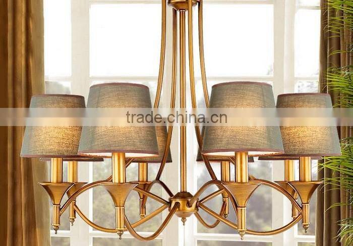 2016 new wrought iron candle chandelier lighting