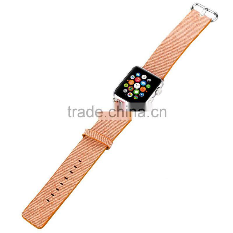Top quality nylon leather Watchband loop For Apple Watch strap 42 38 mm bands