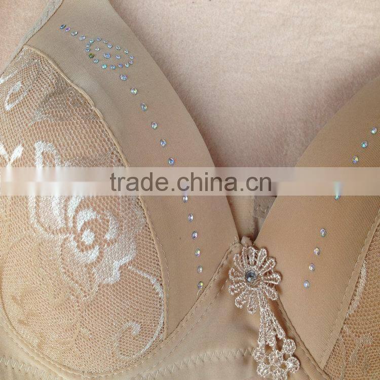 0.98USD Bra Without Rim 36-42B For High Quality Big Size Push Up Cotton Newest Bras/Bra Models (gdwx271)