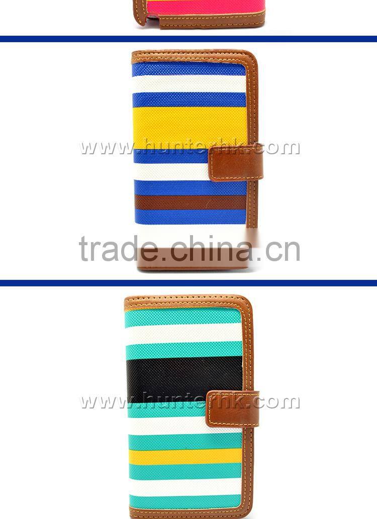 Newest Multicolored For Samsung Note3 Wallet Case
