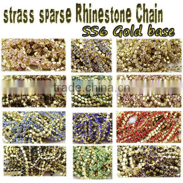 2015 new deals 10yards/roll crystal white rhinestone silver base close rhinestone chains
