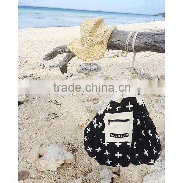 String large mesh toy bag hanging baby carry beach bag